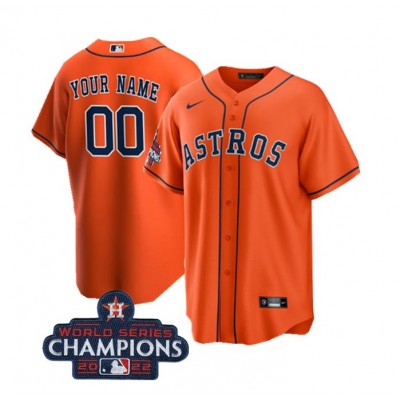 Houston Astros Active Player Custom Orange 2022 World Series Champions Cool Base Stitched Men's Nike MLB Jersey